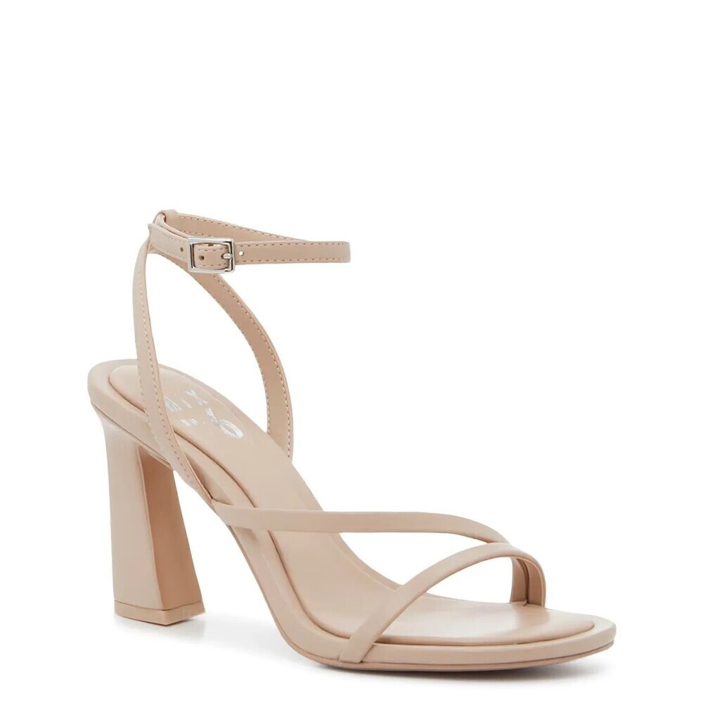Mix No. 6 Harllow Sandals Women's US 9 Fall Nude Ankle Strap Block Heel GAL1519